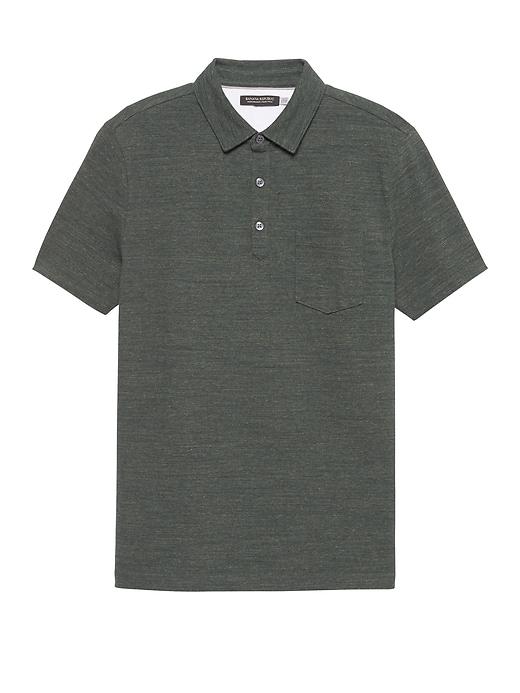 Banana Republic Mens Don';t-sweat-it Polo Shirt Dark Green Heather Size S