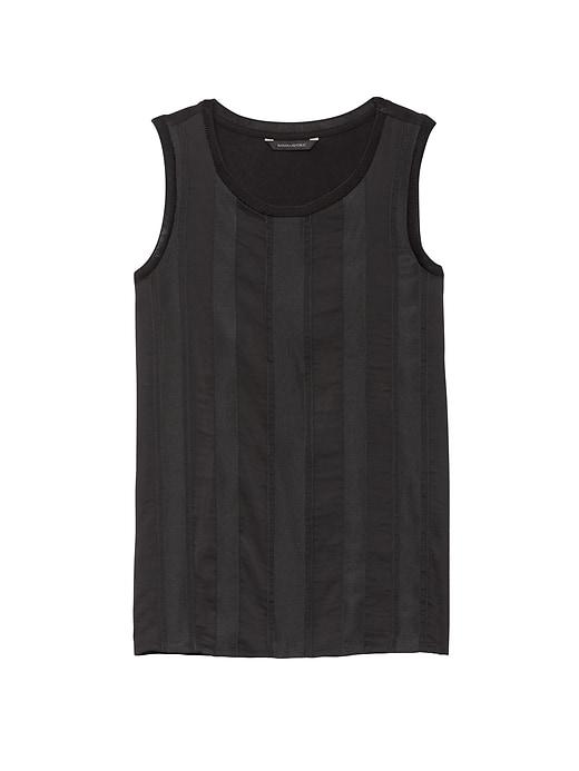 Banana Republic Womens Ribbon Stripe Tank Black Size S