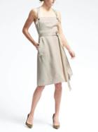 Banana Republic Womens Heritage Grommet Dress - Warm Stone