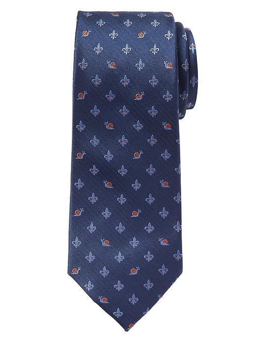Banana Republic Mens Snail Tie Size One Size - Blue