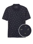 Banana Republic Slim Luxury-touch Palm Print Polo