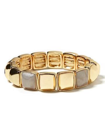 Banana Republic Pyramid Stretch Bracelet - Grey