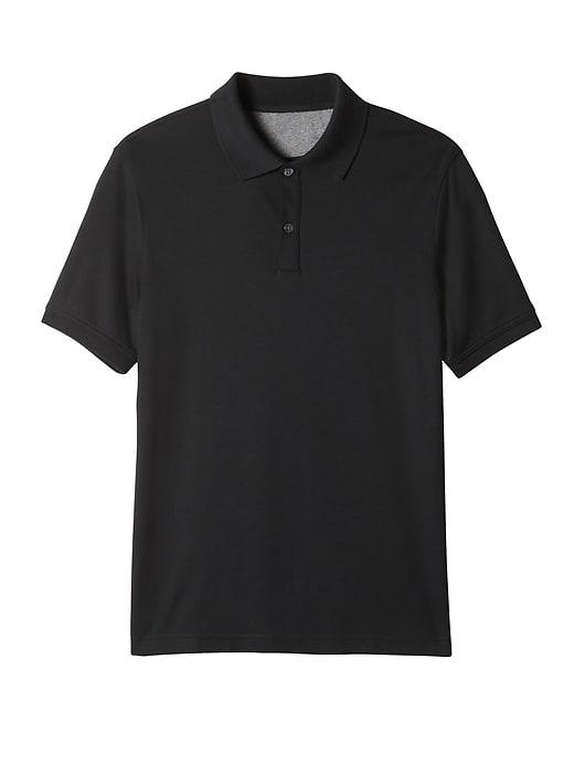 Banana Republic Mens Luxury-touch Polo Shirt Black Size Xl