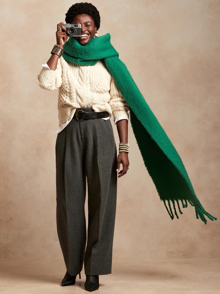 Cashmere Cable-knit Sweater