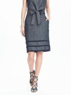 Banana Republic Womens Timo Weiland Collection Linen Skirt Size 2 - Blue
