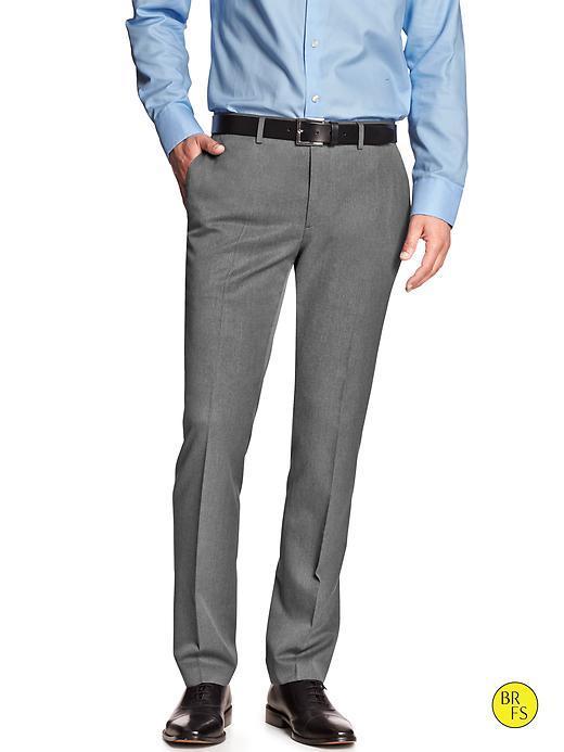 Banana Republic Factory Tailored Slim Fit Pant - Light Charcoal