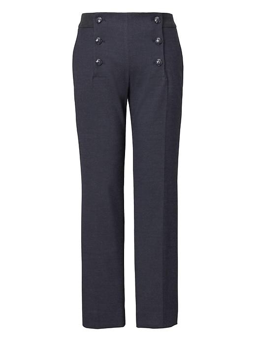 Banana Republic Womens Logan Fit Sailor Crop Pant - Dark Navy