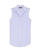 Banana Republic Womens Dillon Classic-fit Shirt Violet Skies Size M