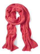 Banana Republic All Over Cable Scarf - Neon Coral