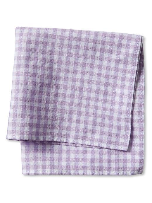Banana Republic Mens Herringbone Pocket Square Size One Size - Blue Multi