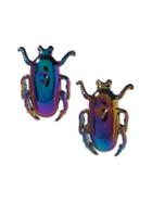 Banana Republic Beetle Stud Earring Size One Size - Magical Blue