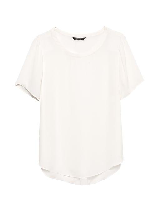 Banana Republic Womens Perfect Tunic White Size L