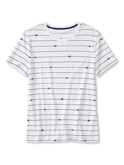 Banana Republic Mens Arrows Graphic Tee Size M Tall - Navy Star