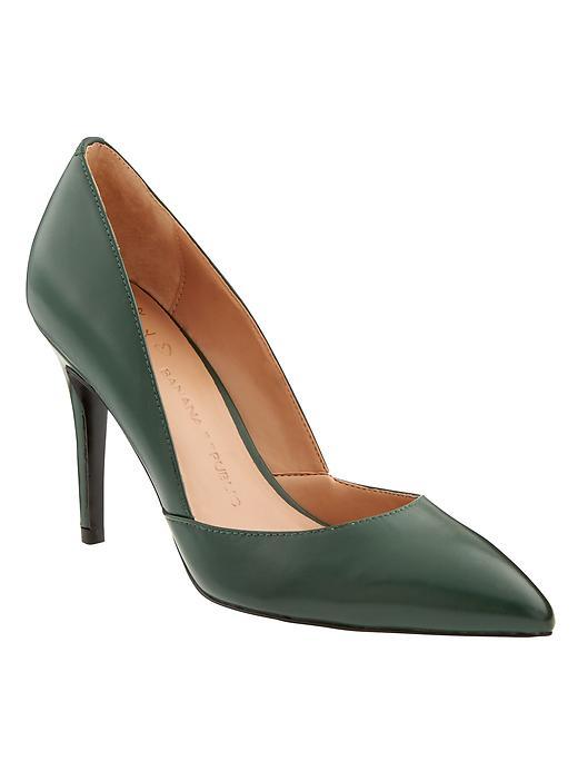 Banana Republic Womens Damsel D'orsay Pump Size 10 - Pine Green