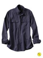Banana Republic Factory Soft Wash Garment Dyed Shirt Size L - Dark Night