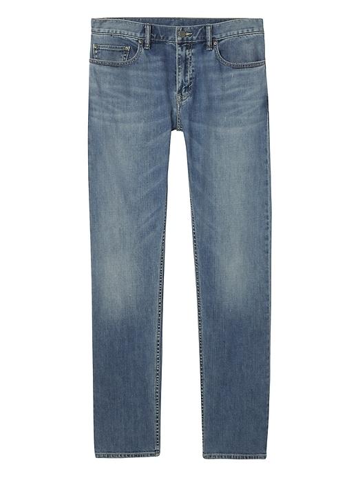 Banana Republic Mens Straight Light Wash Jean Light Blue Size 44w