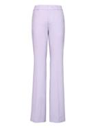 Banana Republic Womens Logan Trouser-fit Machine-washable Italian Wool Blend Pant Lilac Size 8