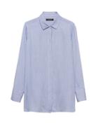 Banana Republic Petite Parker Tunic-fit Soft Stripe Shirt