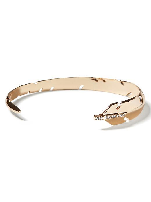 Banana Republic Leaf Bangle Size One Size - Gold