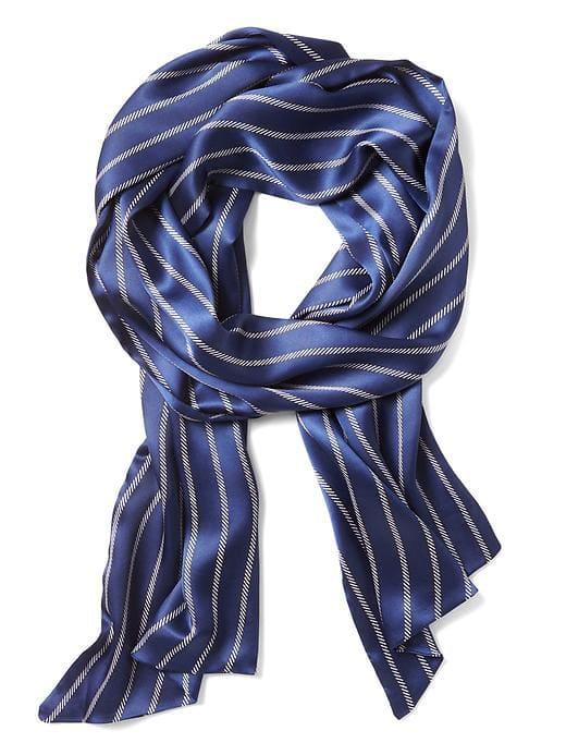 Banana Republic Stripe Oblong Scarf - Blue