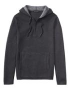 Banana Republic Mens Textured Half-zip Sweater Hoodie With Coolmax Technology Heather Charcoal Size M