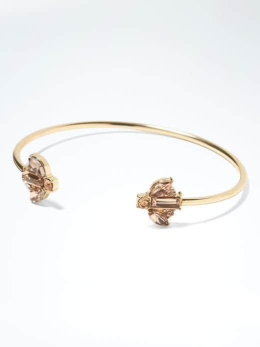 Banana Republic Delicate Crystal Cuff - Gold