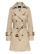 Banana Republic Womens Water-resistant Classic Trench Coat Golden Beige With Elephant Print Lining Size M