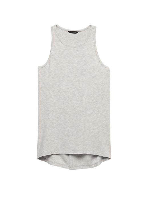 Banana Republic Womens Life In Motion Ultra-soft Modal Twist Back Top Heather Gray Size Xl