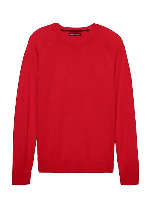 Banana Republic Mens Machine-washable Cashmere Blend Sweater Red Cardinal Size Xl