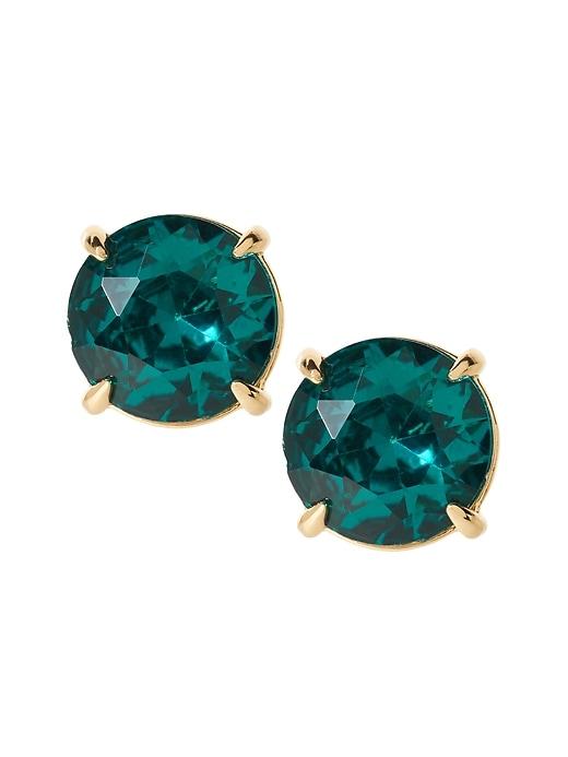 Banana Republic Womens Birthstone Stud Earring December - Topaz Blue - Topaz Blue Size One Size