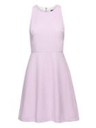 Banana Republic Womens Machine-washable Italian Wool Blend Fit-and-flare Dress Lilac Size 2