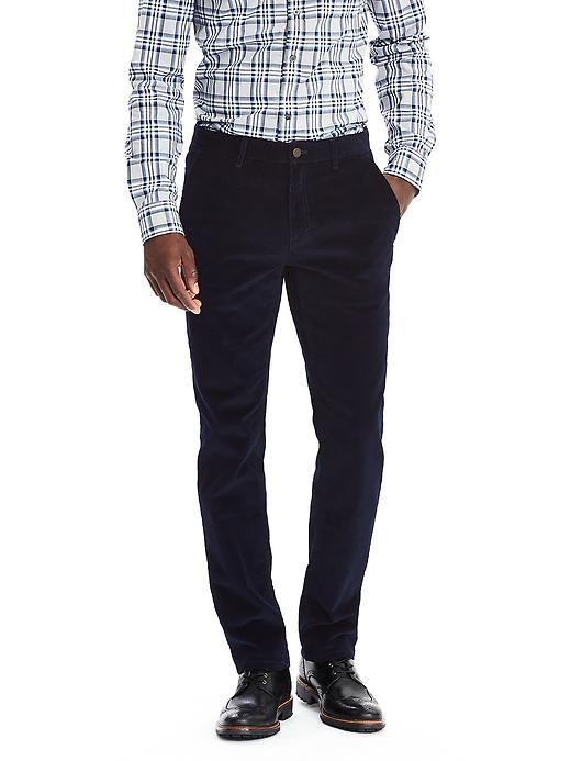 Banana Republic Mens Aiden Cord Chino Size 32w 36l Tall - Navy