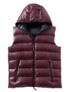 Banana Republic Mens Water Repellant Track Vest - Burgundy