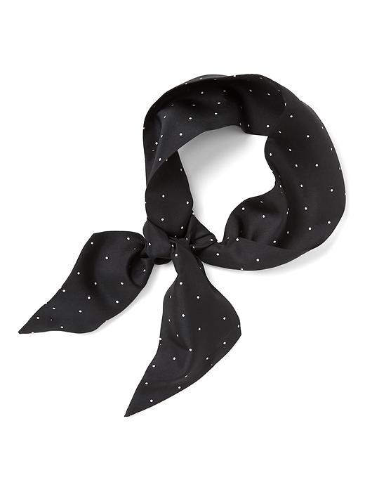 Banana Republic Dot Print Skinny Scarf - Black/white