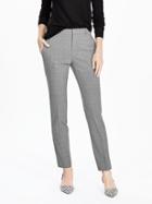 Banana Republic Womens Ryan Fit Gray Lightweight Wool Slim Straight Pant Size 0 Short - Light Gray