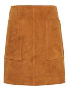 Banana Republic Womens Stretch-suede Mini Skirt Medium Brown Size 20