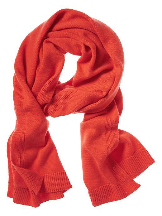 Banana Republic Todd &amp; Duncan Plaited Cashmere Scarf Size One Size - Orange