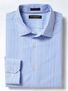 Banana Republic Mens Camden Fit Non Iron Poplin Shirt - Comet Blue