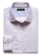 Banana Republic Mens Camden Fit Non Iron Orange Check Shirt Size L Tall - Orange