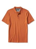 Banana Republic Mens Luxe Touch Polo Size L Tall - Orange