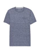 Banana Republic Mens Vintage Stripe Crew-neck T-shirt Blue Jay Size Xl