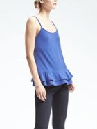 Banana Republic Womens Peplum Cami - Royal Blue