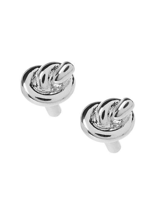Banana Republic Nautical Knot Stud Earring - Silver