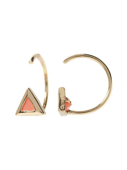Banana Republic Triangle Hoop Earring Size One Size - Gold