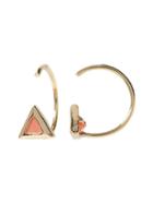 Banana Republic Triangle Hoop Earring Size One Size - Gold