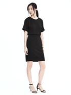 Banana Republic Womens Short Sleeve Drape Back - Black