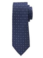 Banana Republic Mens Floral Foulard Silk Nanotex Tie Navy Size One Size