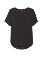 Banana Republic Womens Petite Perfect Tunic Black Size M