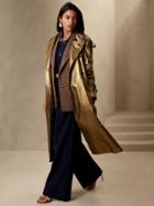 Luce Leather Trench Coat