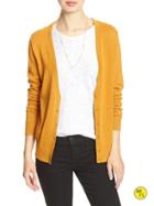Banana Republic Womens Factory Forever Vee Cardigan Size L - Chandelier Yellow